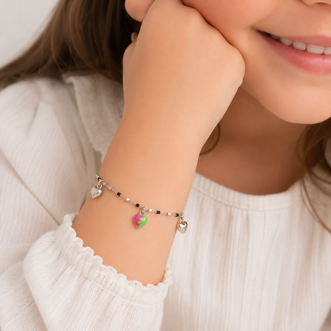 Bracciale Argento 925 Cuori