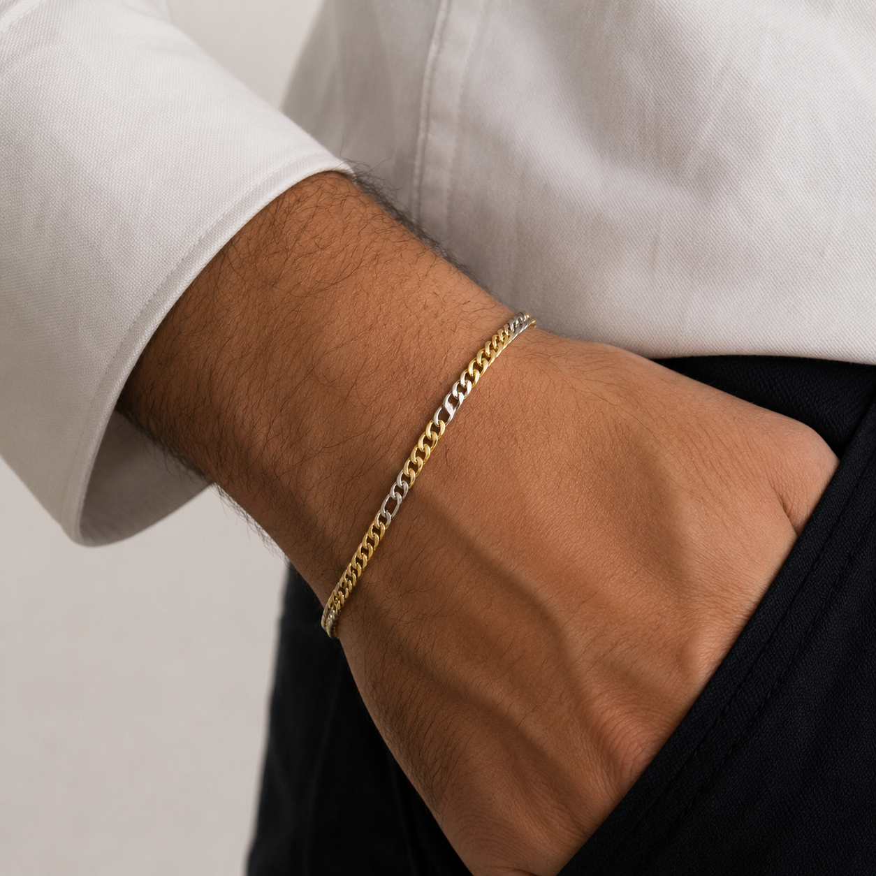 Bracciale Bi-Colore in Oro 18k