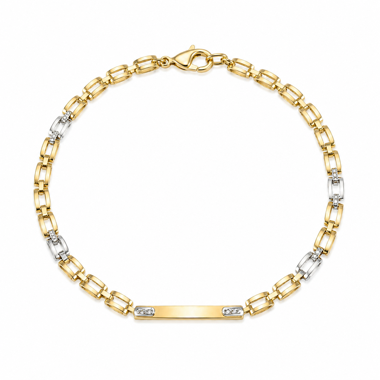 Bracciale Bi-colore in oro 18k
