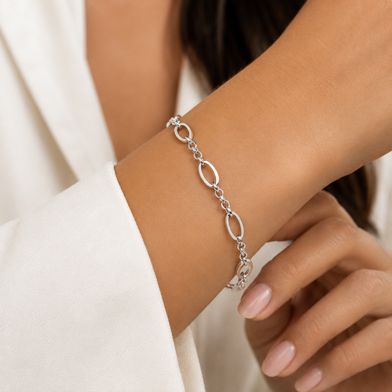Bracciale in Oro Bianco 18k