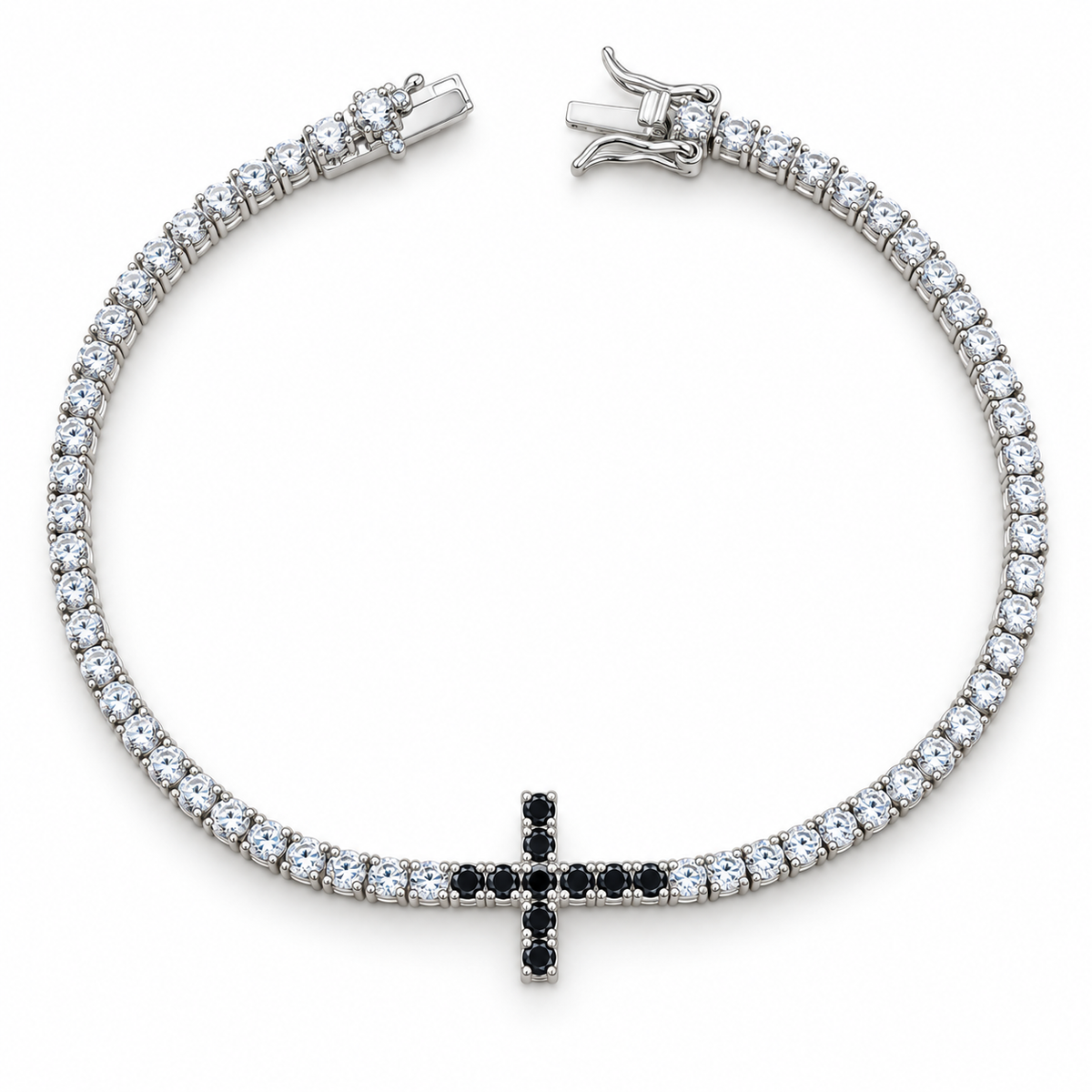 Bracciale Tennis Croce in Argento 925 GRTA03