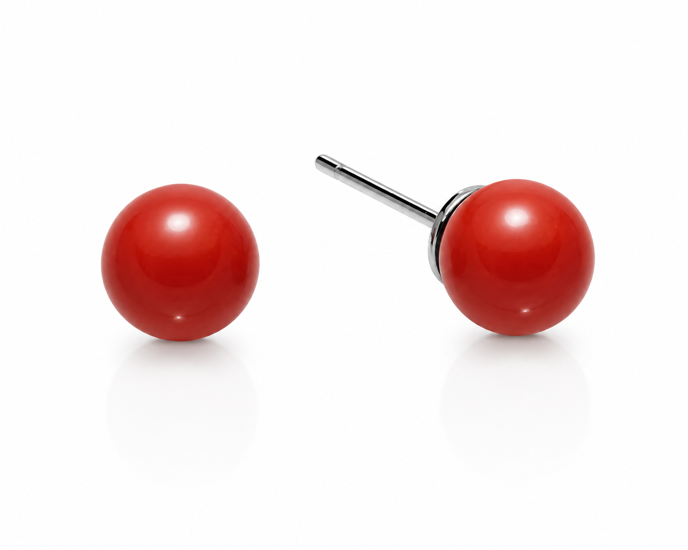 Miluna Orecchini Pasta di Corallo in Argento 925 PER2406