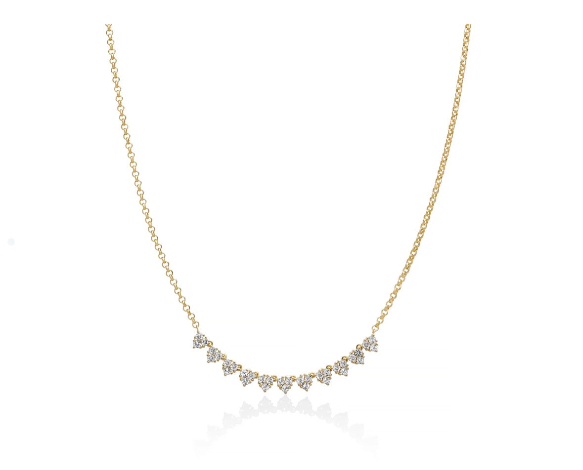 Miluna Collana Unica Neve CLD4921G