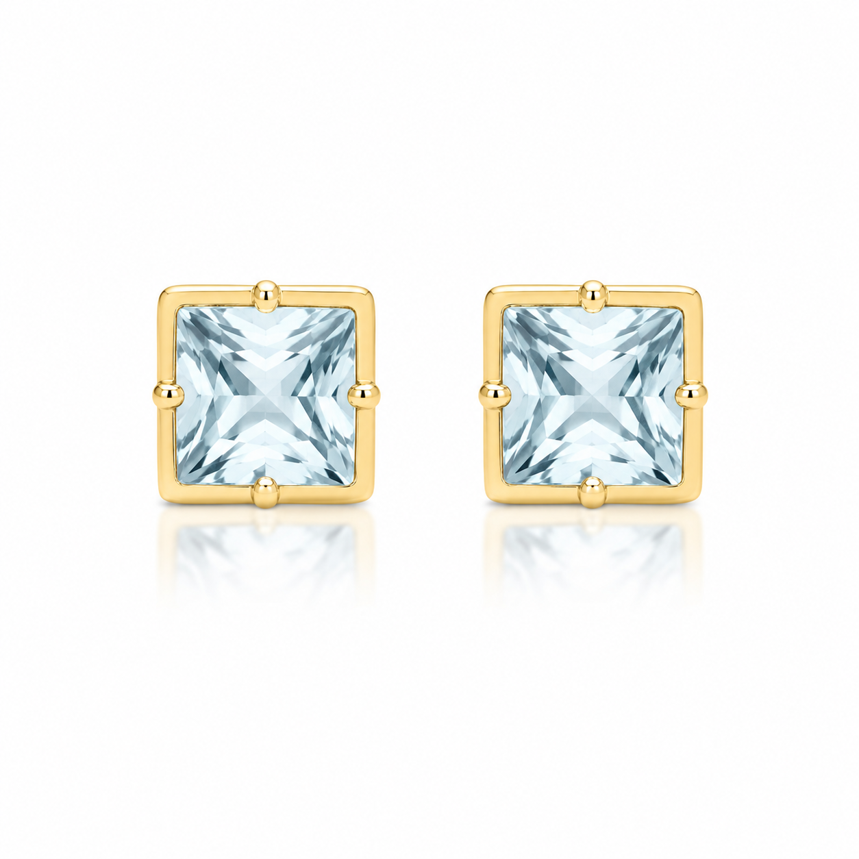 Orecchini Quadrati In Oro 18K GROR34