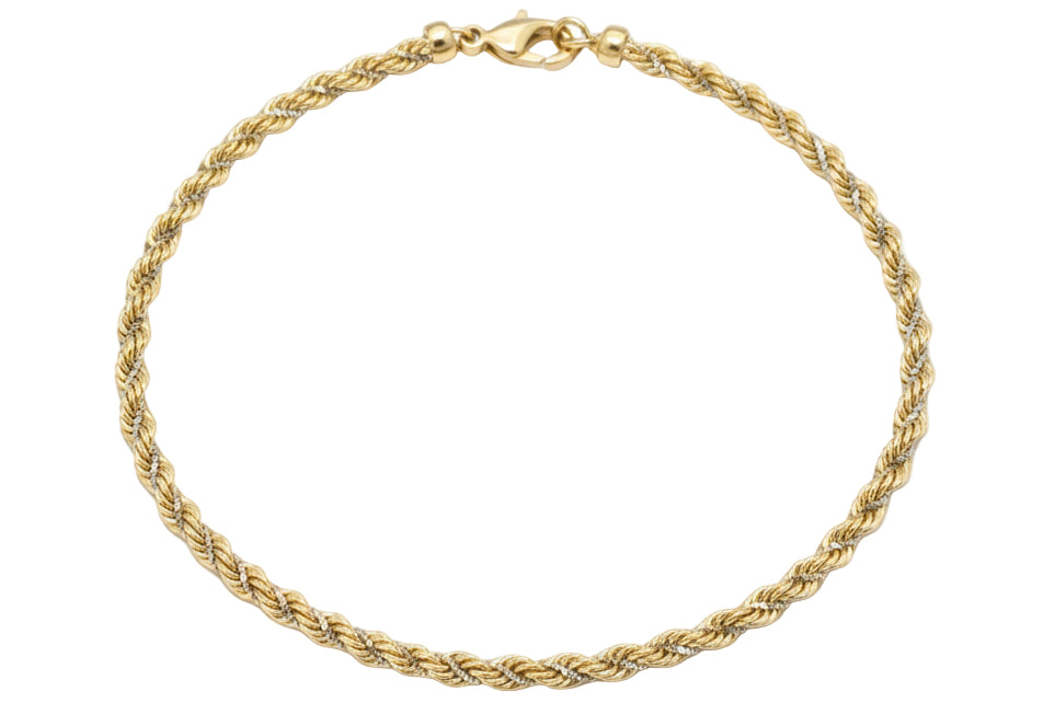 Bracciale Torchon in Oro Bi-Colore 18K