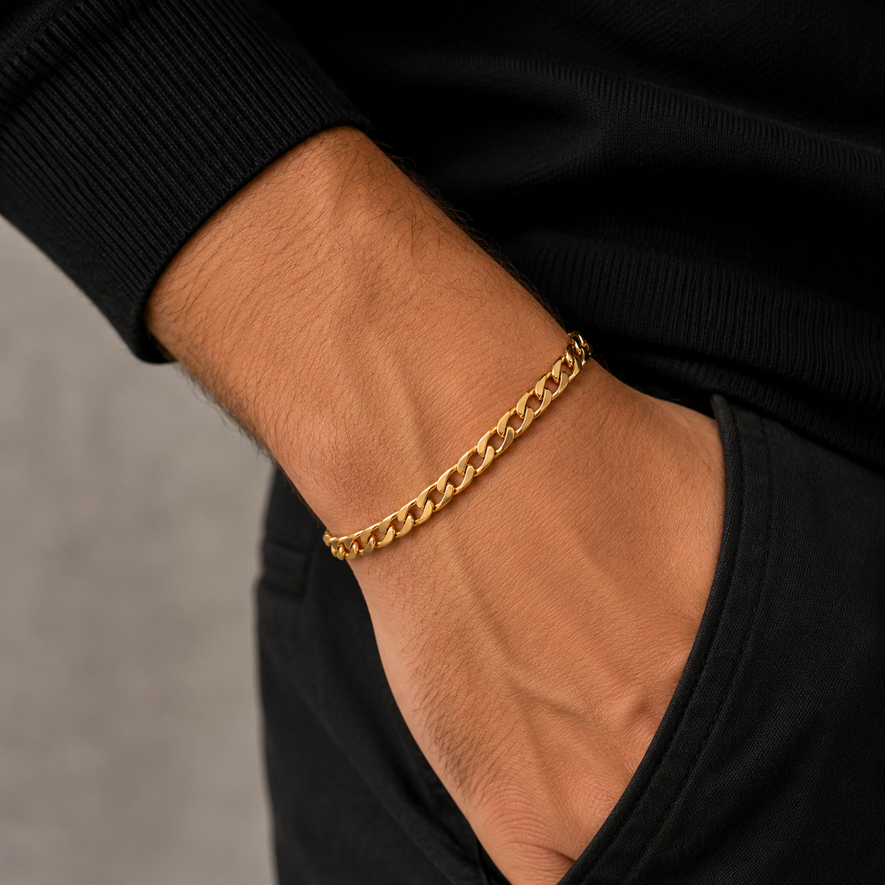 Bracciale Groumette in Oro Giallo 18k