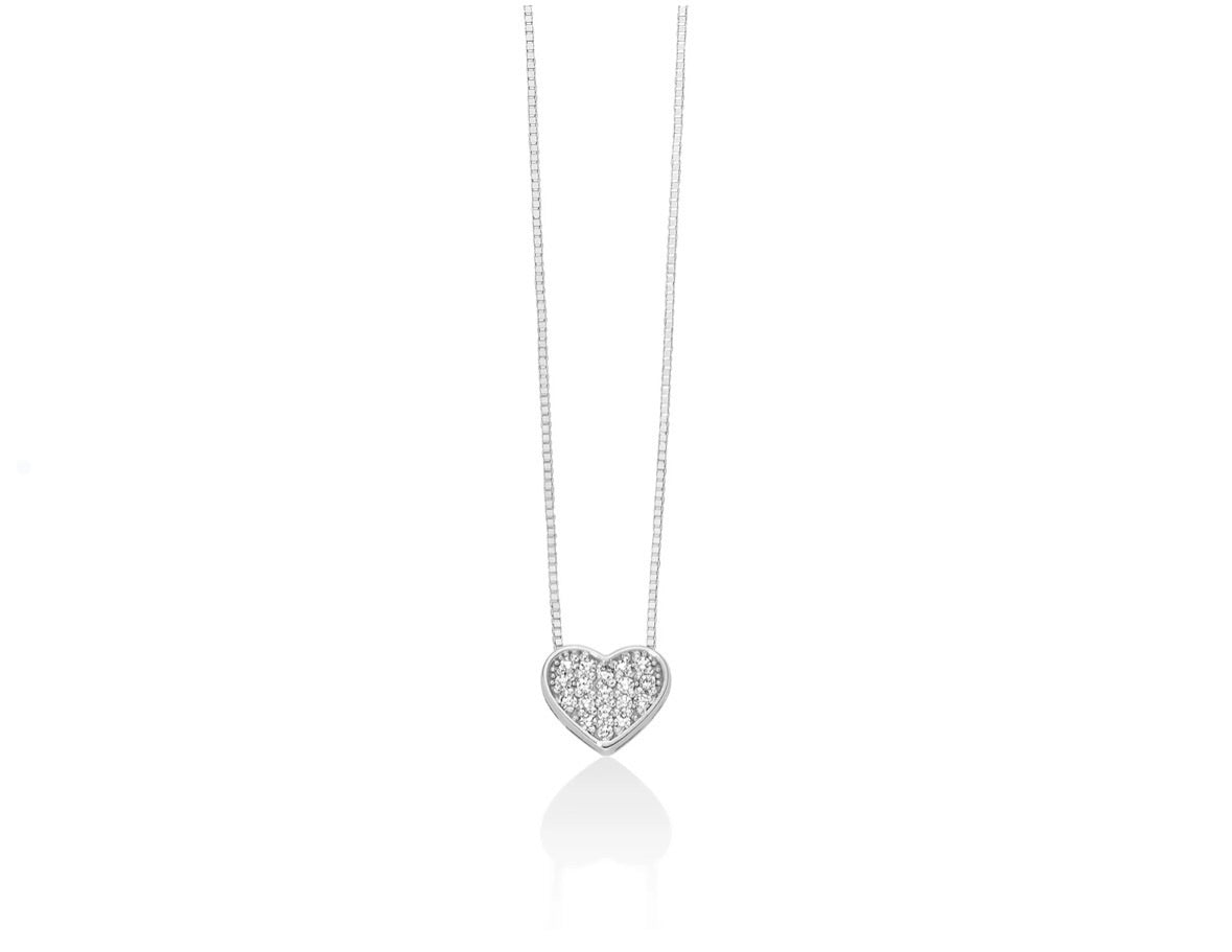 Miluna Collana Cuore Diamantato CLD4918