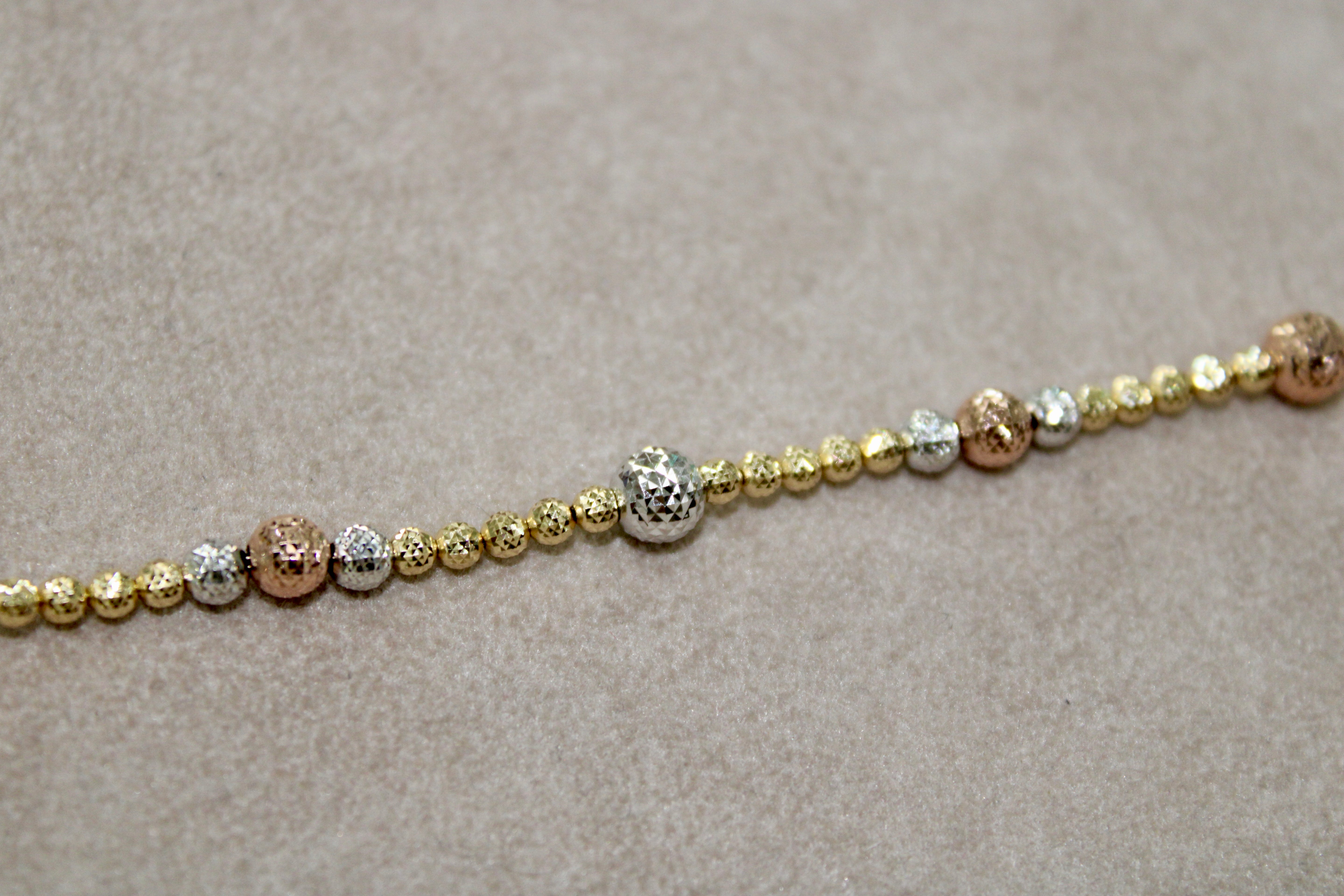 Bracciale in Oro Giallo, Rosa e Bianco 18K