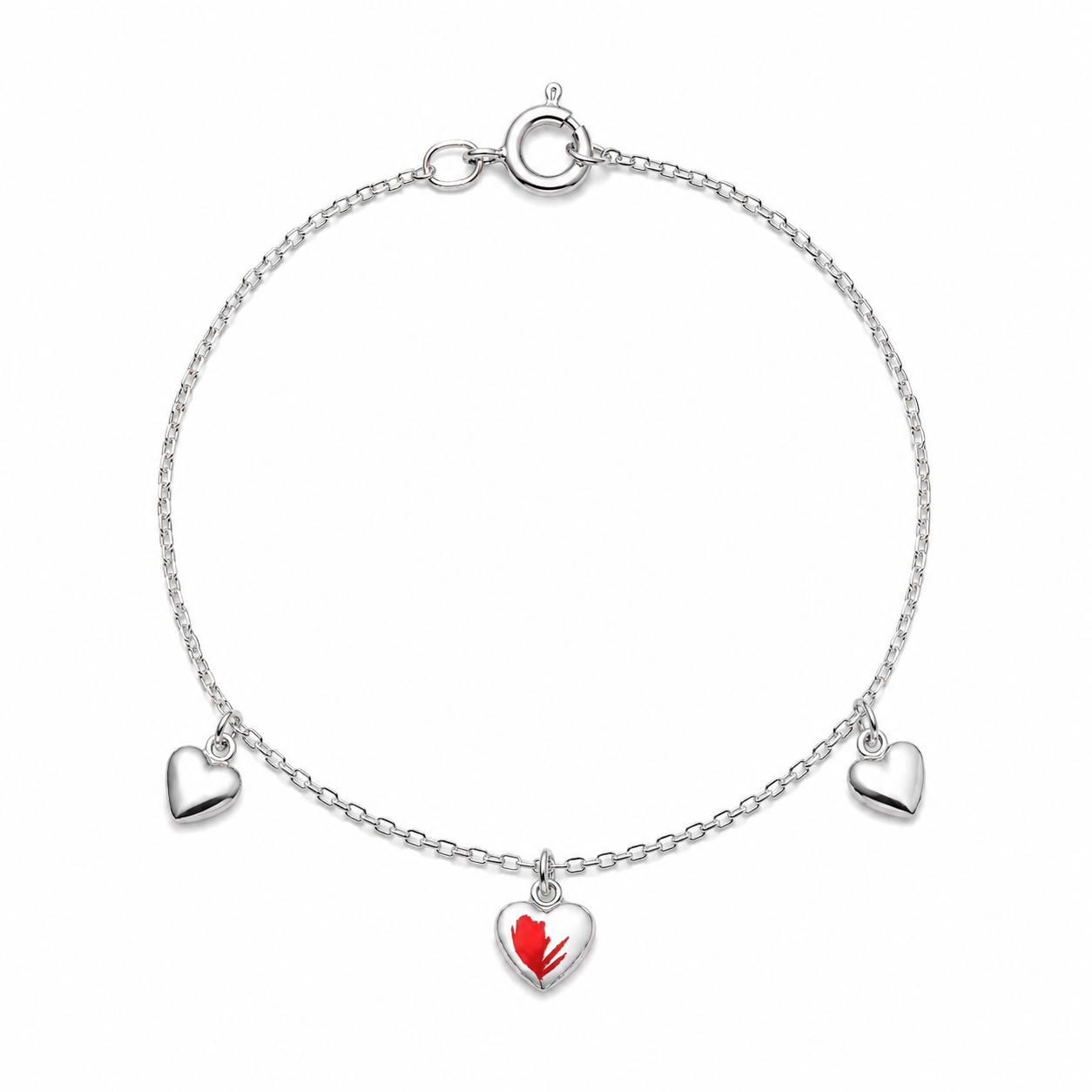 Bracciale Argento 925 Cuori