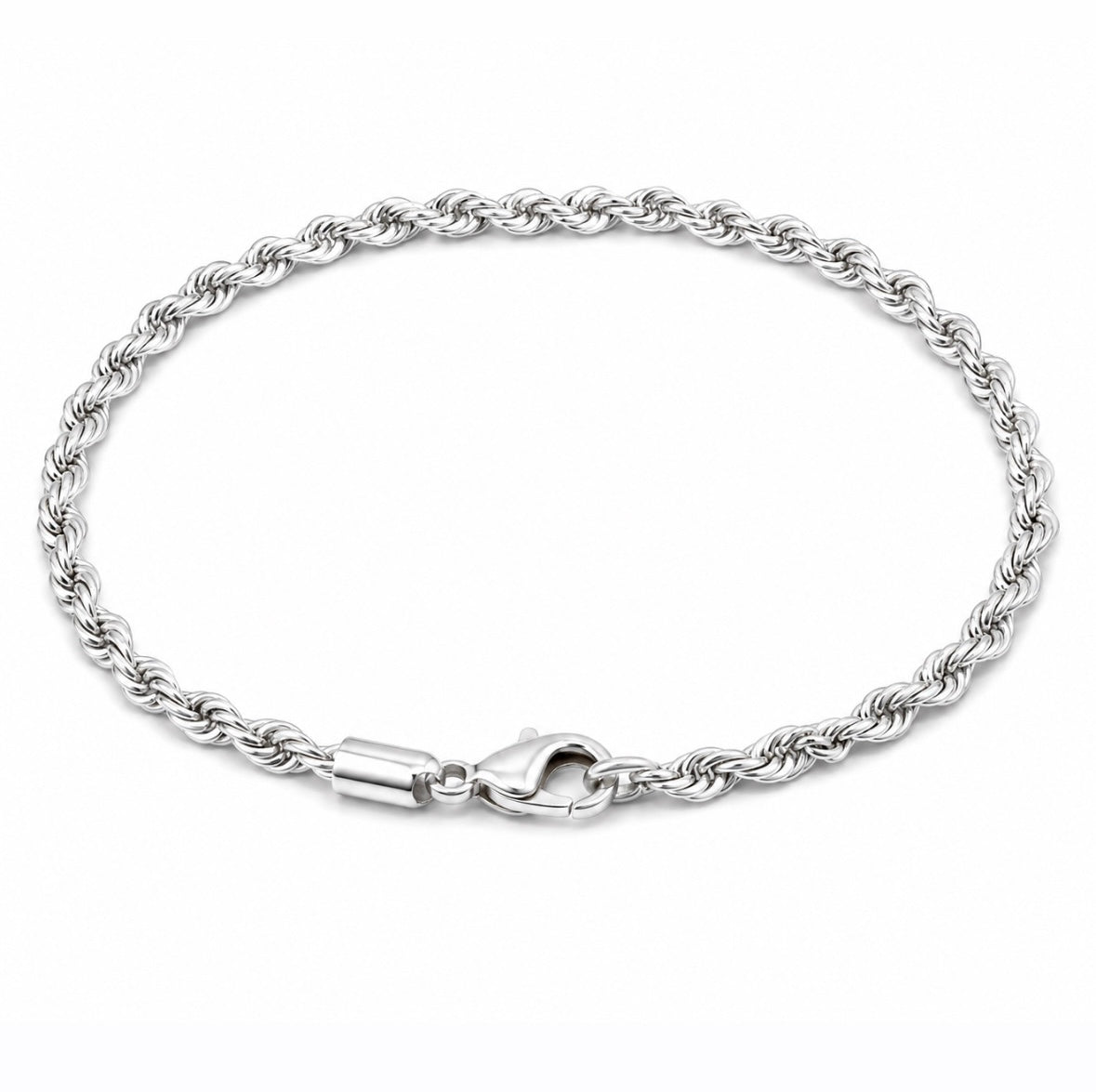 Bracciale Torchon in Oro Bianco 18K