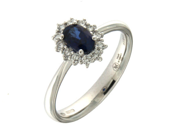 Mirco Visconti Anello Zaffiro e Diamanti Z681/B10Z