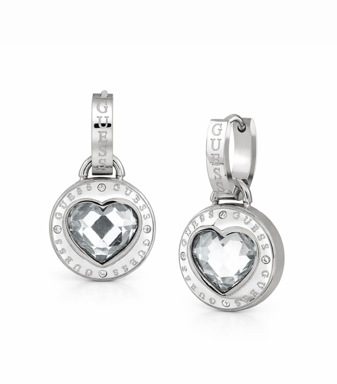 Guess Orecchini Rolling Hearts JUBE03351JWRHT/U