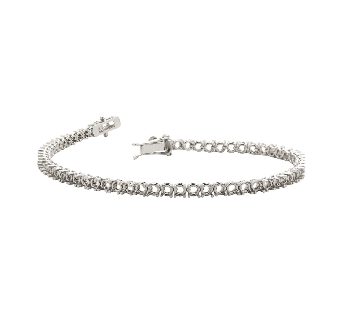 Bracciale Tennis Griffe a Filo Base Tonda
