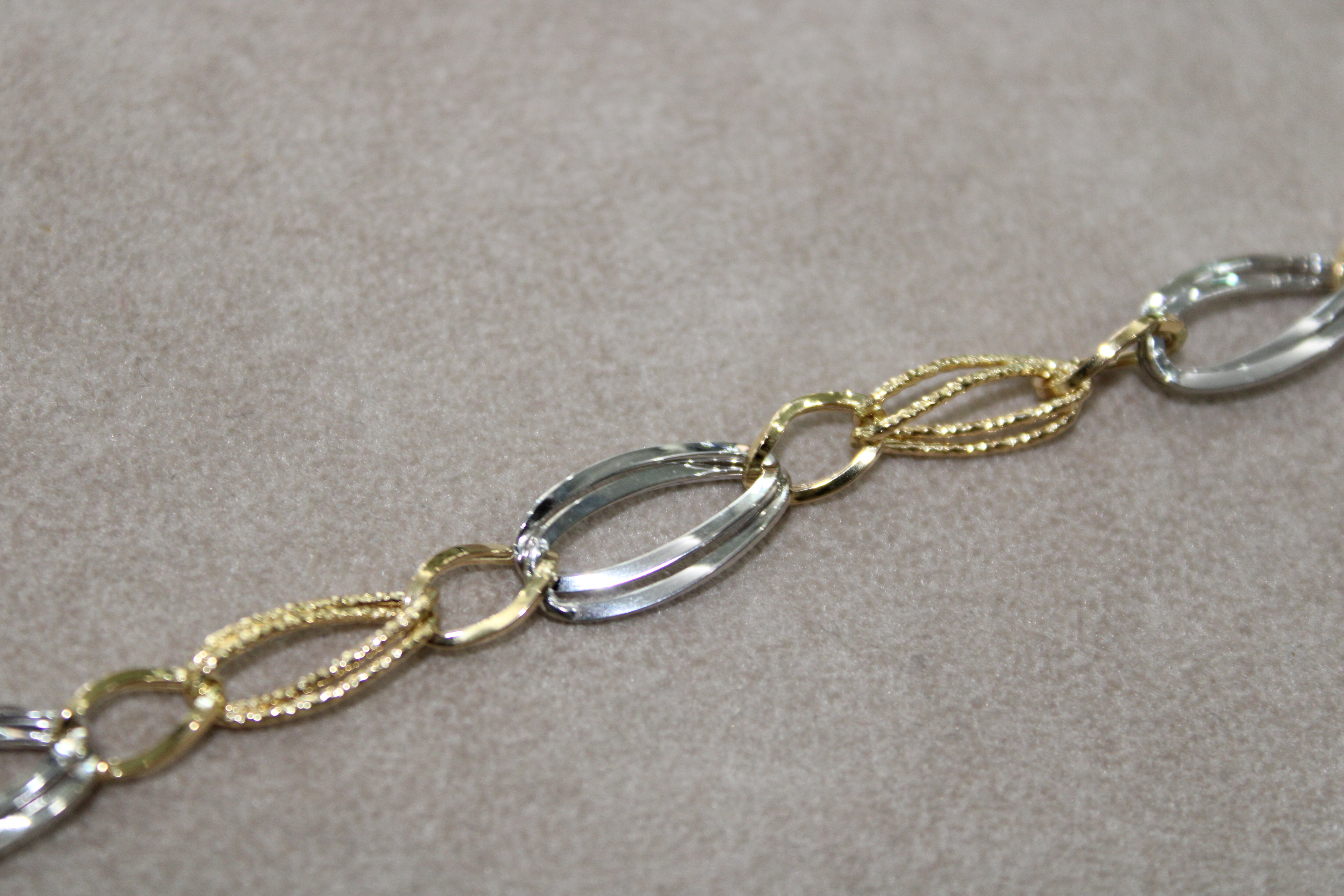 Bracciale in Oro Bi-Colore 18K