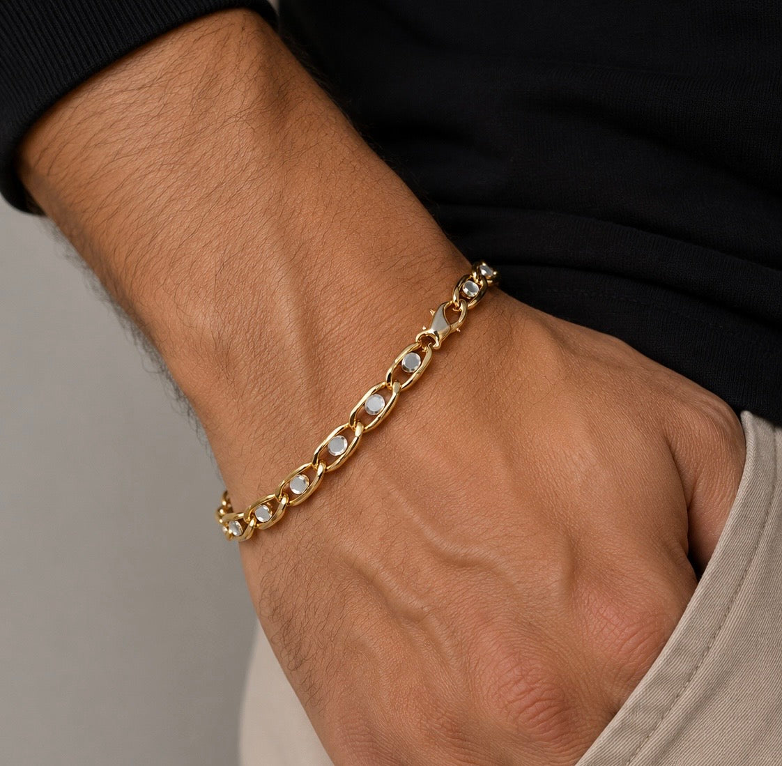 Bracciale Bi-Colore in Oro 18K