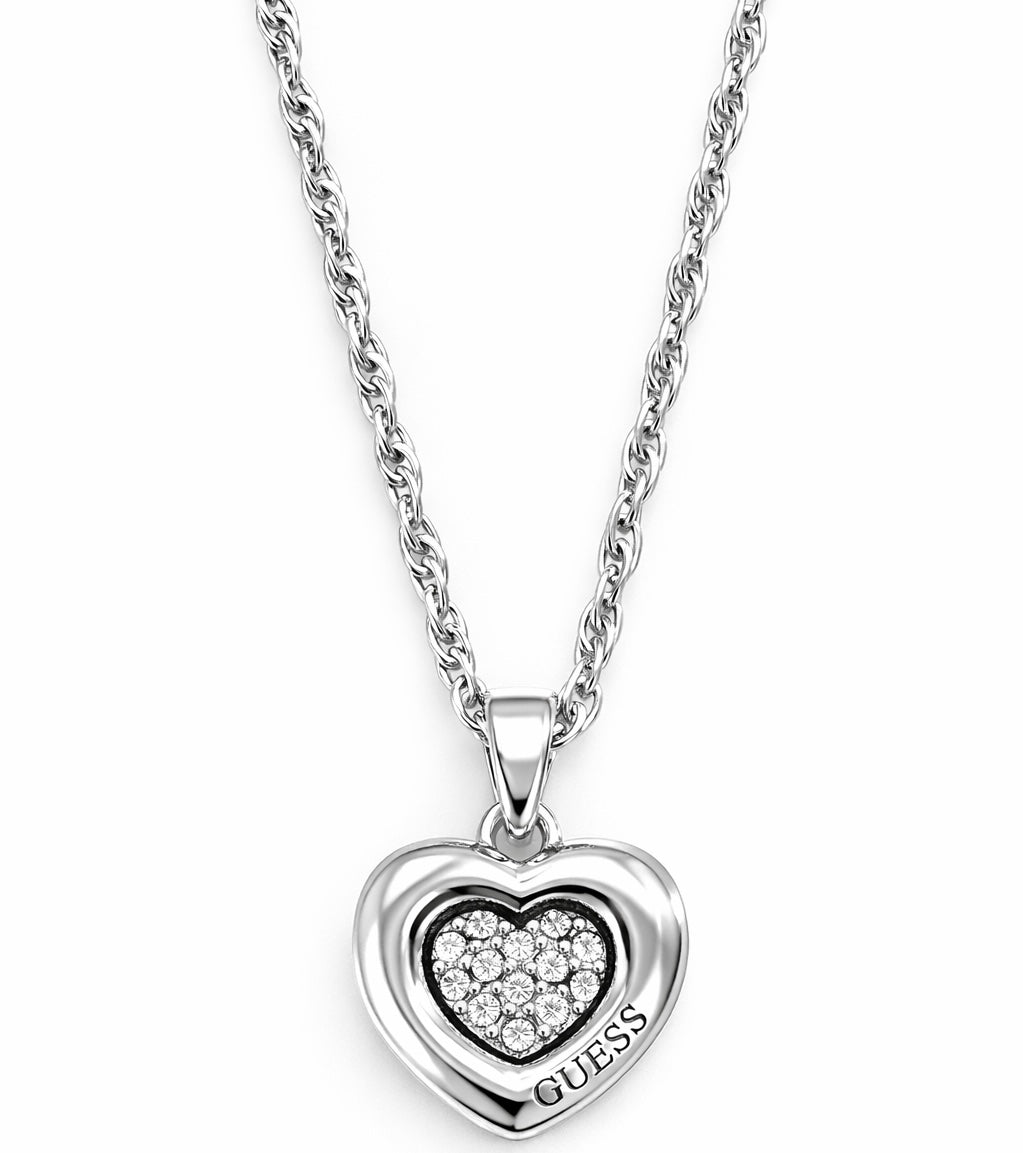 Guess Collana Heart Pavè JUBN05463RH