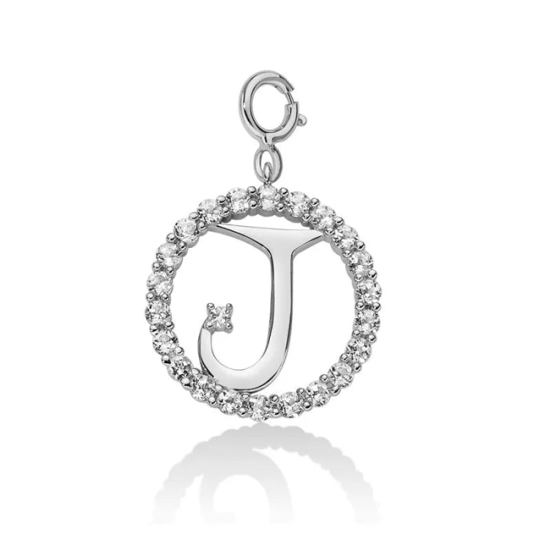 Miluna Charm Lettera J in Argento PFD857-J