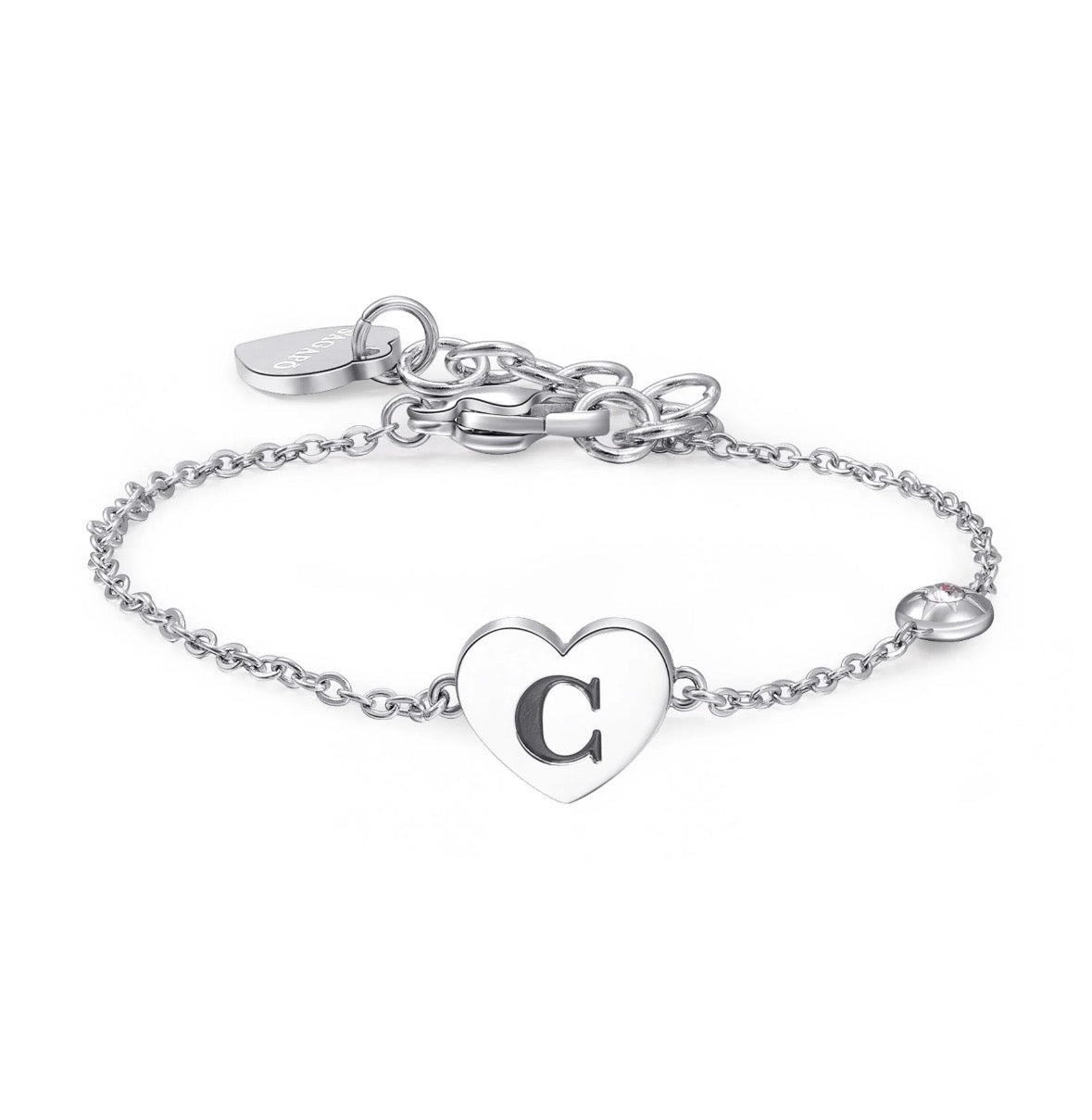 S’Agapõ Bracciale Click Lettera C SCK120