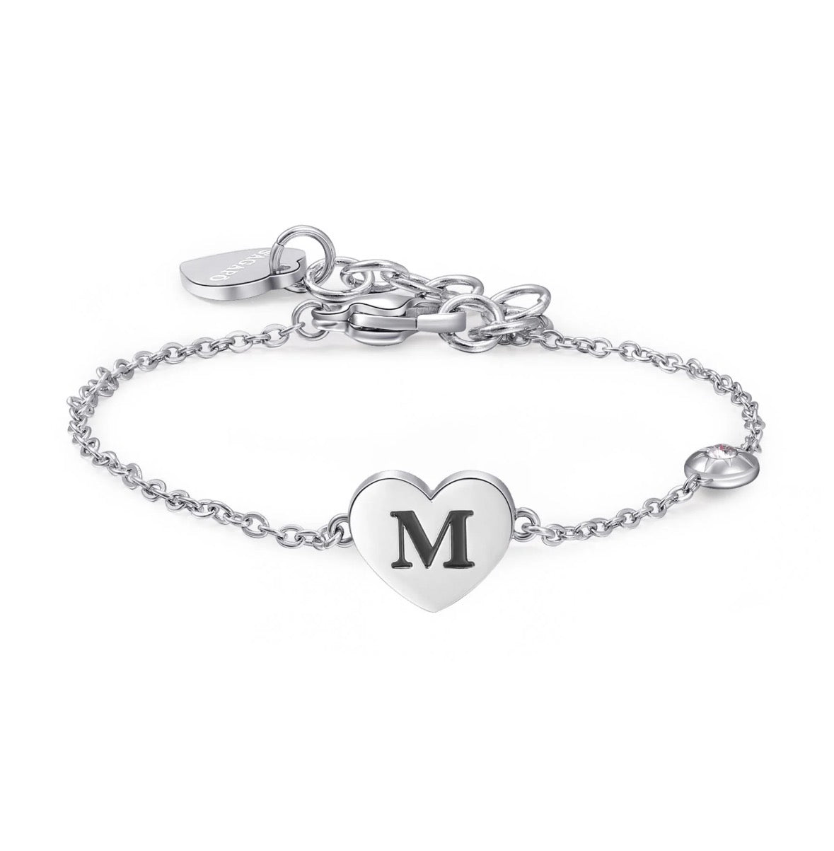 S’Agapõ Bracciale Click Lettera M SCK130