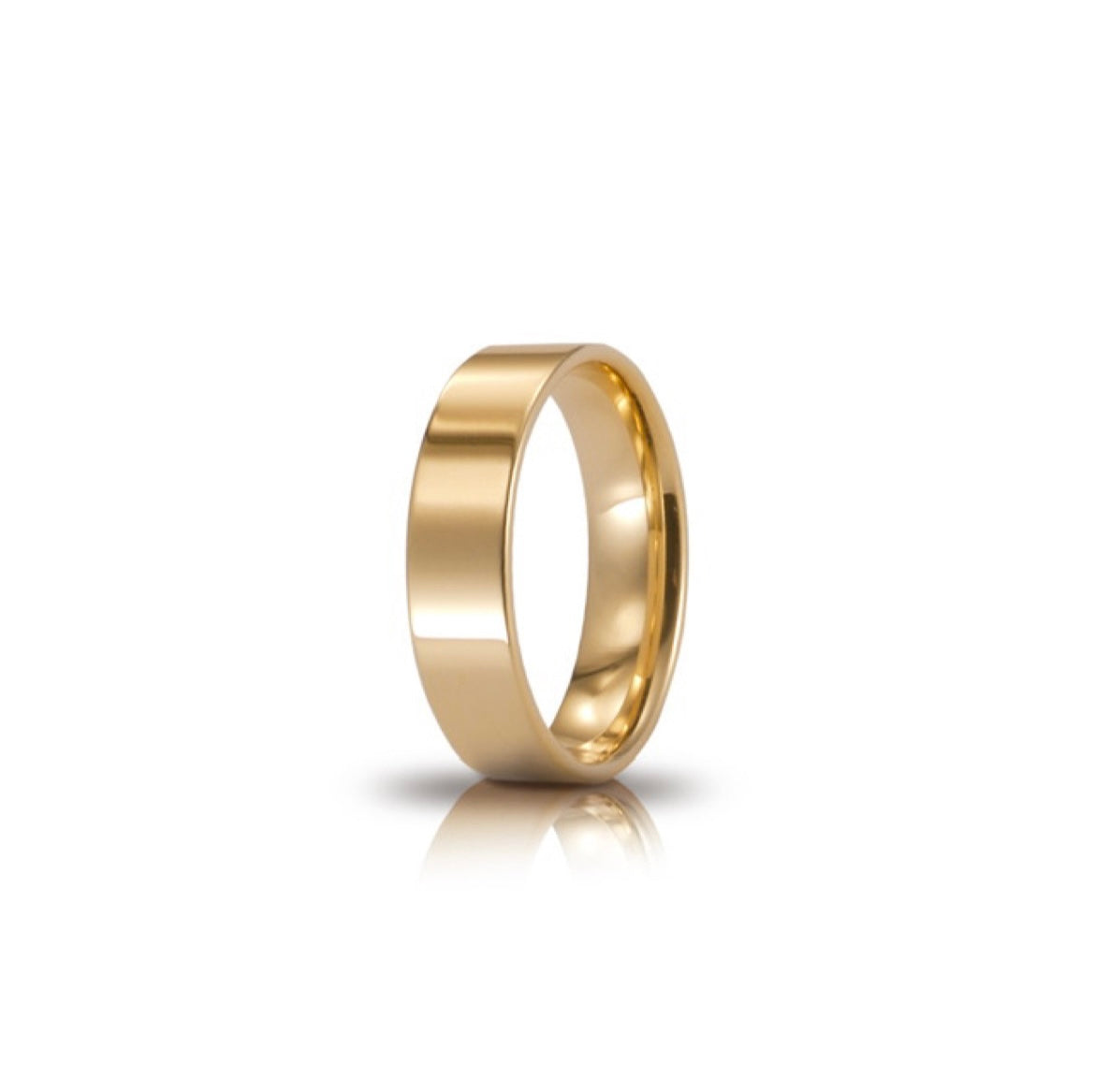 Fede Cerchi di Luce mm. 5 in Oro Giallo 750