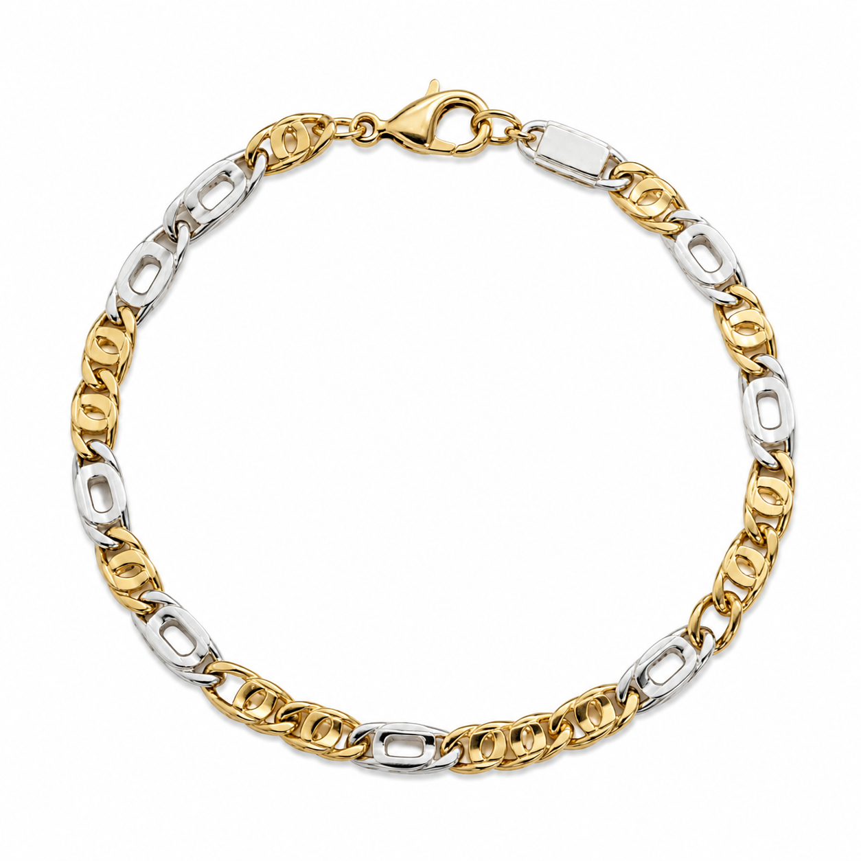 Bracciale Bi-colore in oro 18k