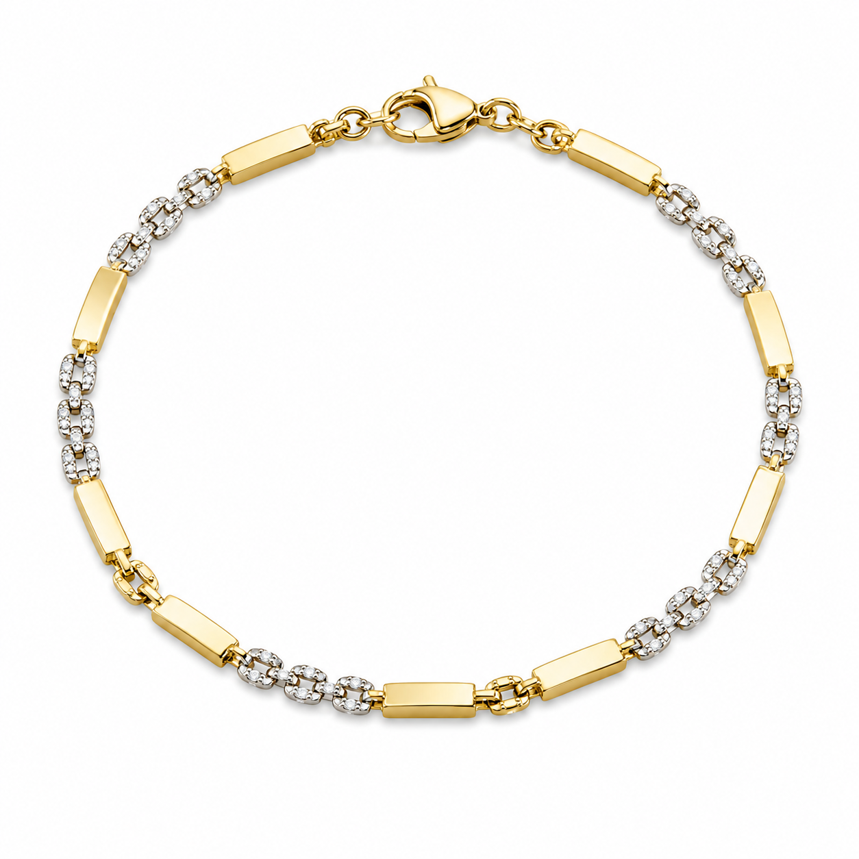 Bracciale Bi-Colore in Oro 18k