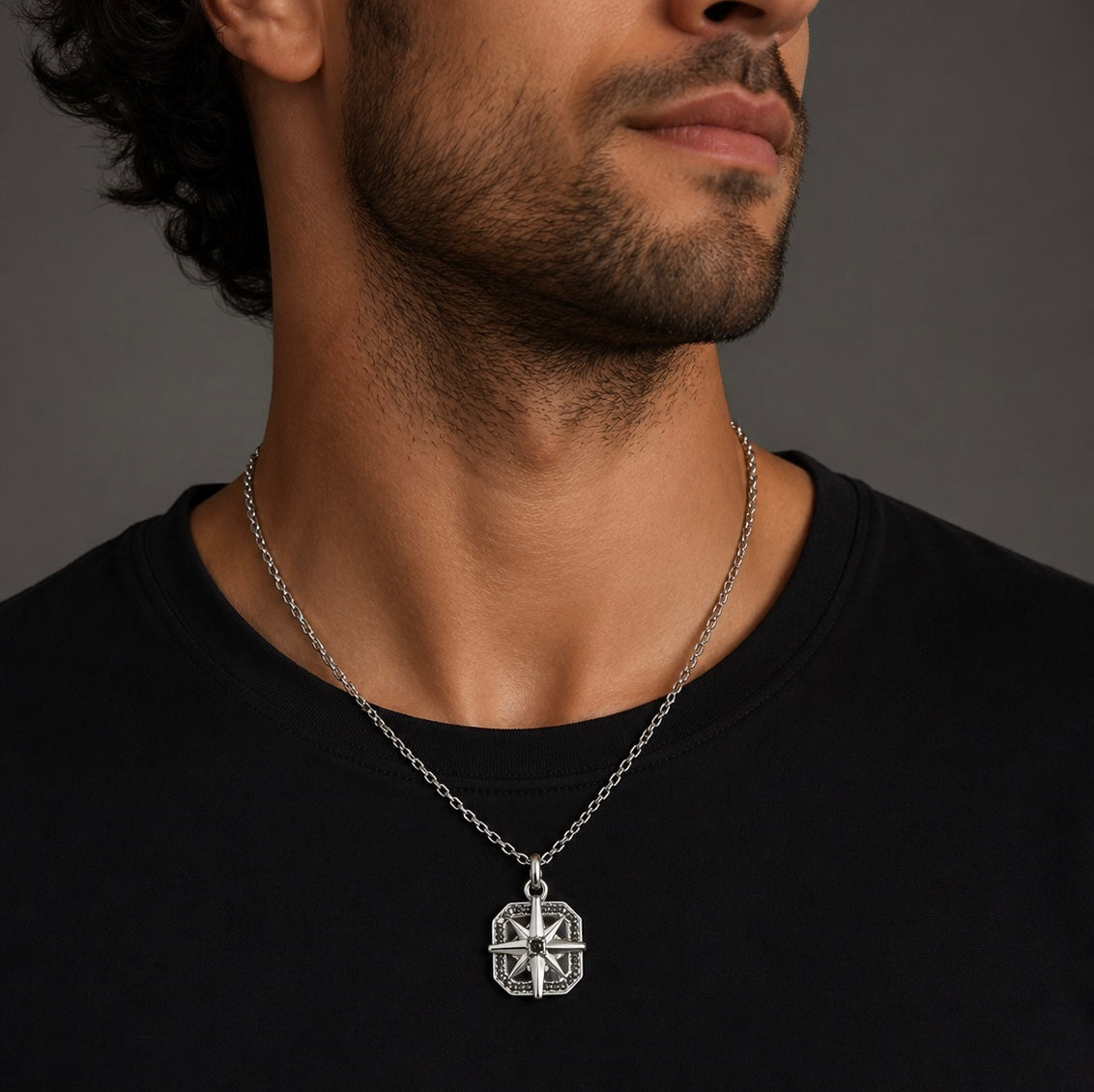 Cesare Paciotti Collana in Argento Rosa Dei Venti JPCL2302B