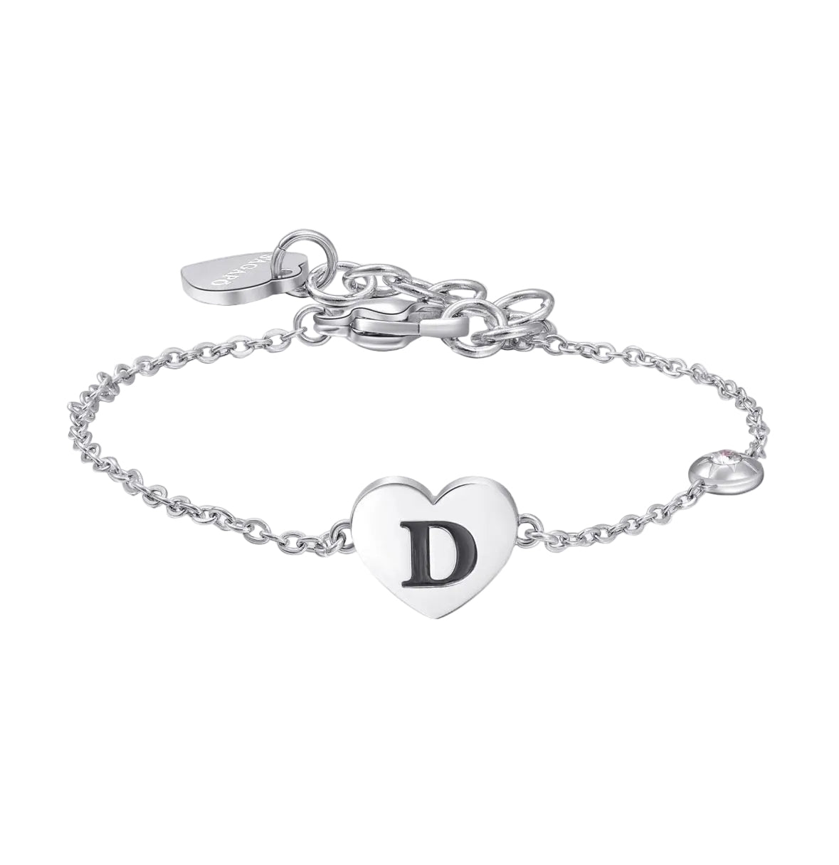 S’Agapõ Bracciale Click Lettera D SCK121