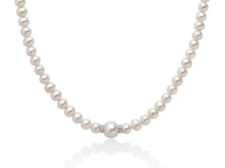 Miluna Collana Perle e Diamanti PCL5914V