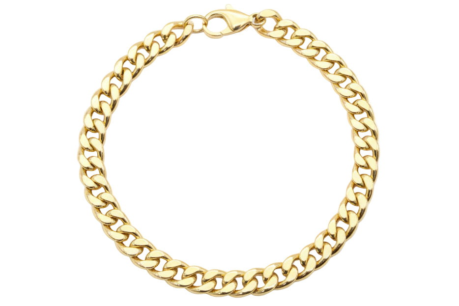 Bracciale groumette in oro giallo 18k