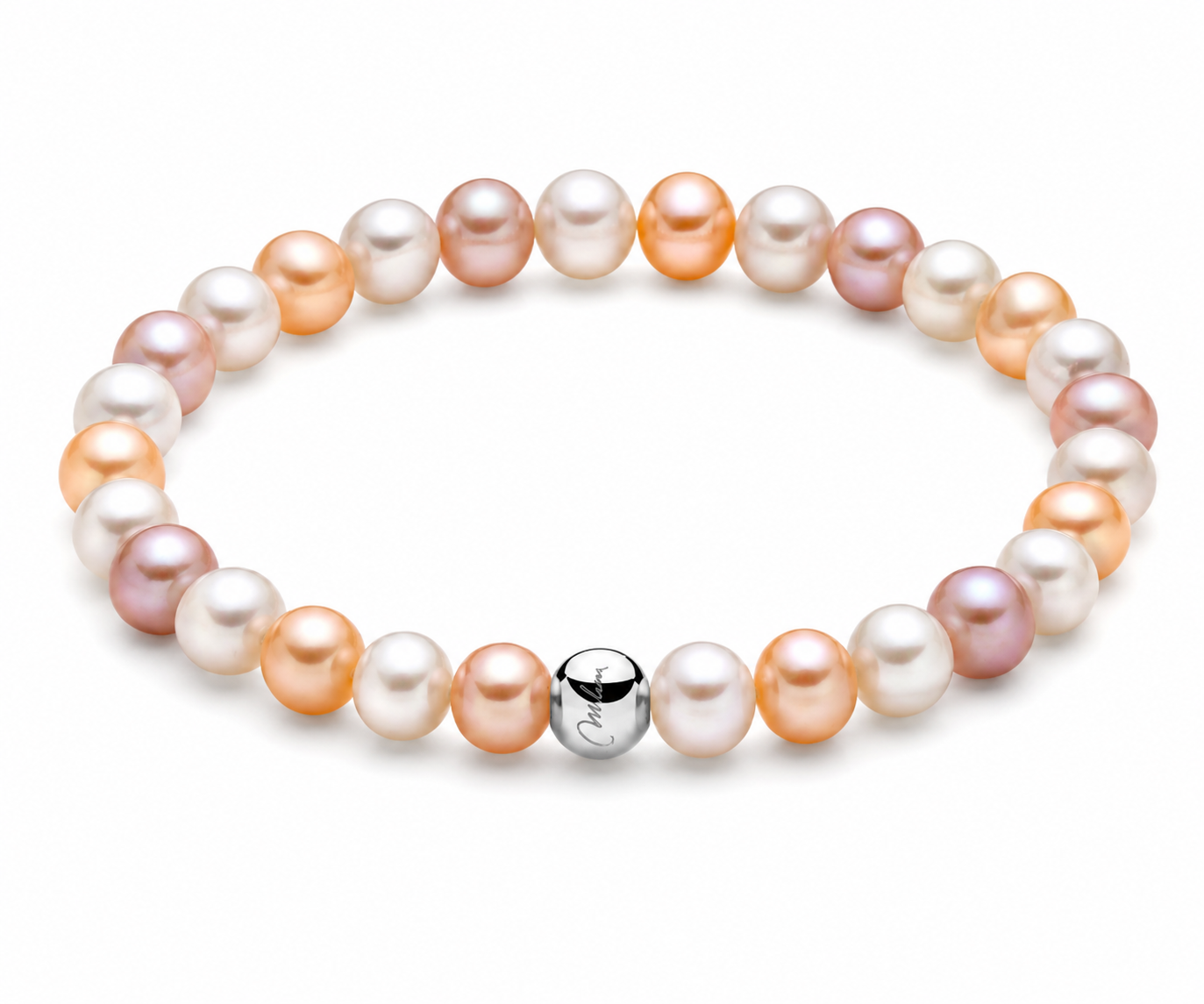 Miluna Bracciale di Perle Oriente in Argento 925 PBR3359