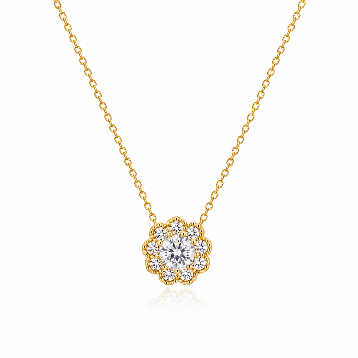 Collana Fiore in Oro 18k GRCD11