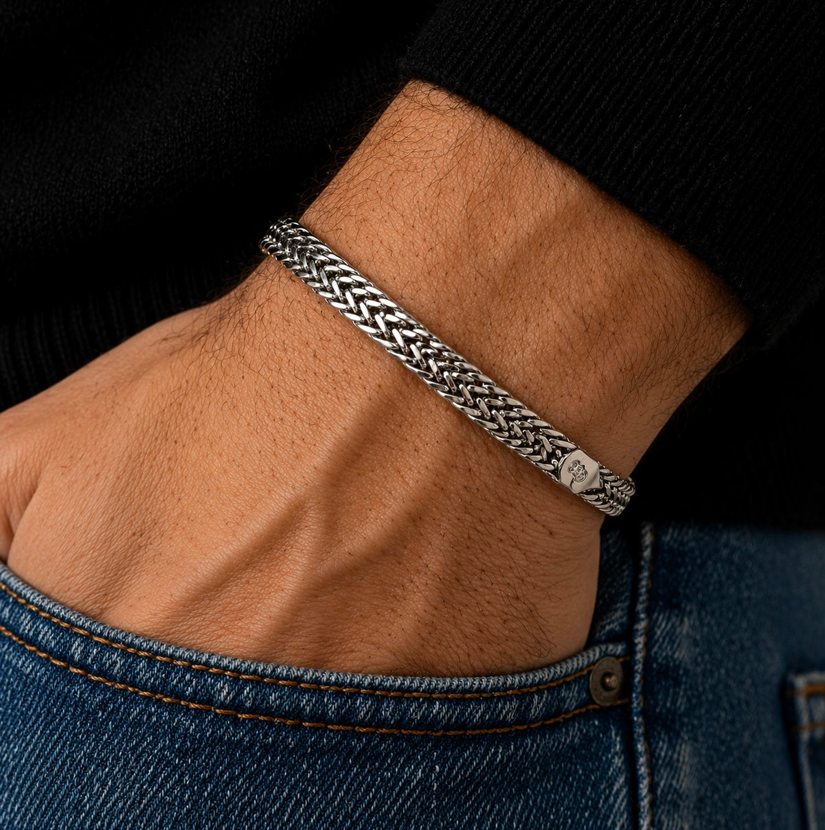 Bracciale Quadrispiga in Argento 925