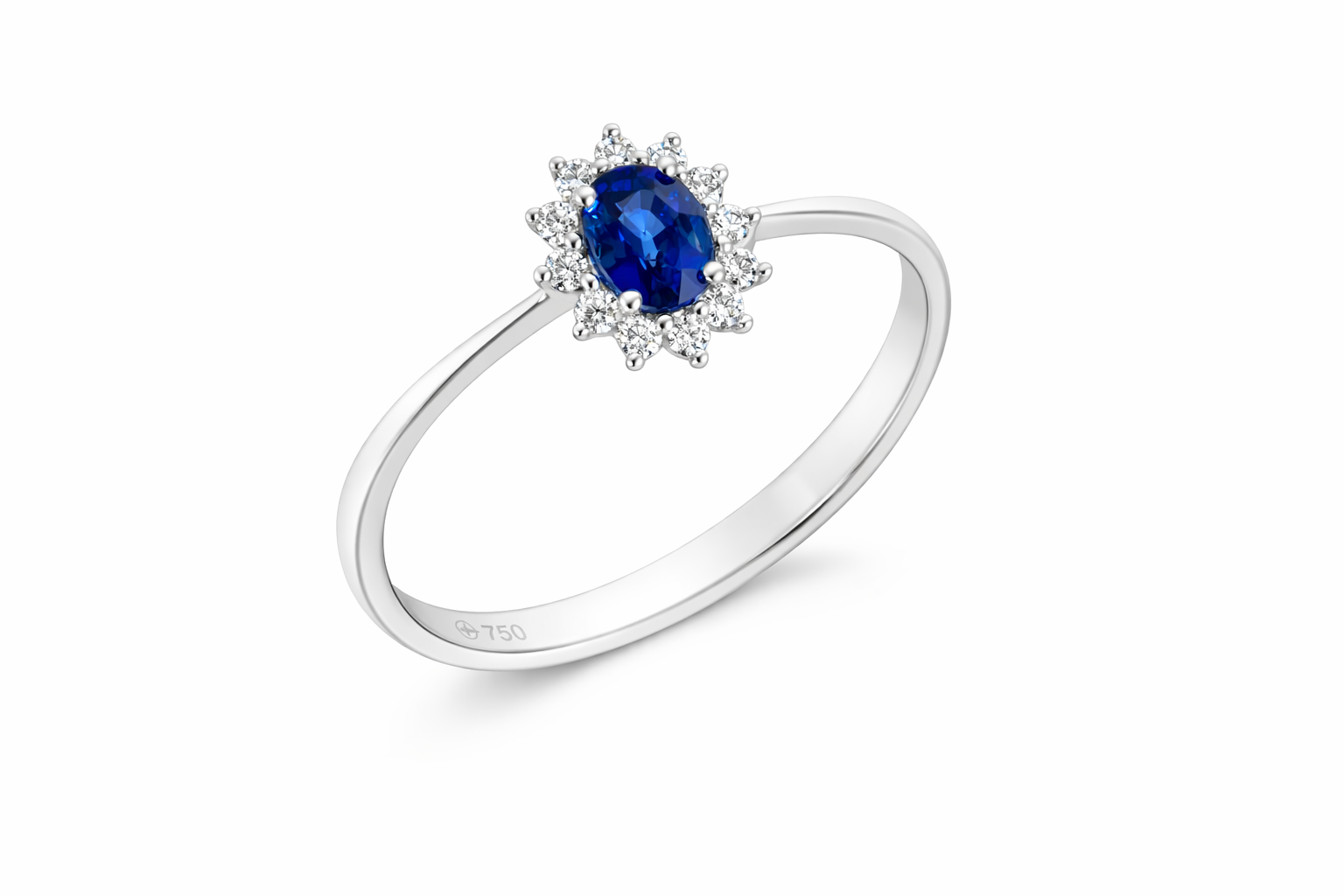Mirco Visconti Anello Zaffiro e Diamanti LF457/B5Z