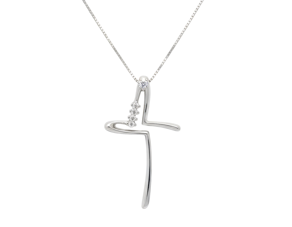 Collana Croce Diamantata G4365