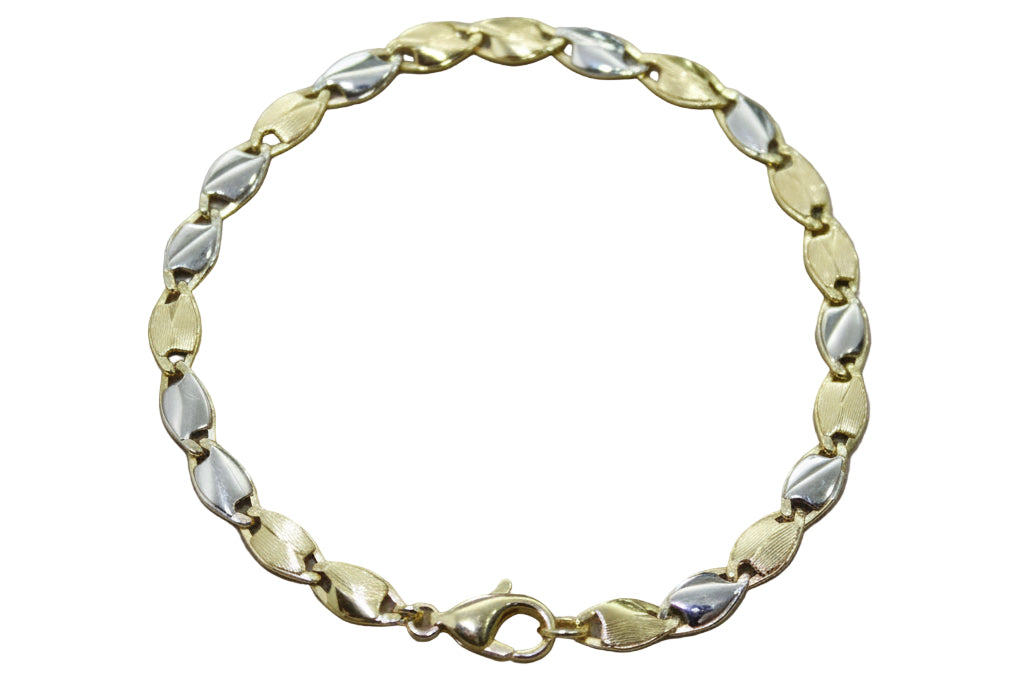 Bracciale bi-colore in oro 18k