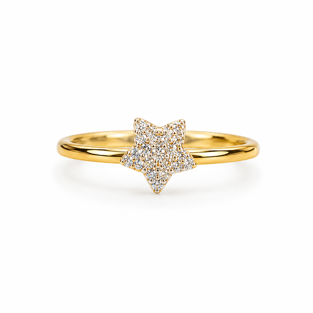 Anello Stellina In Oro 18k GRAB10