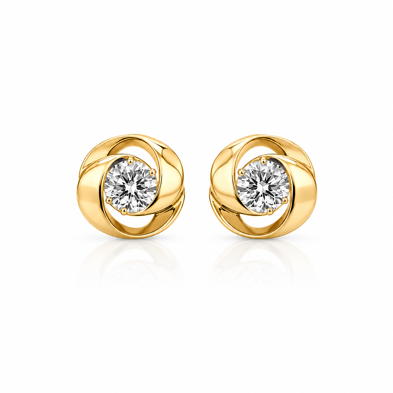 Orecchini Nodo Di Luce in Oro 18k GROR35