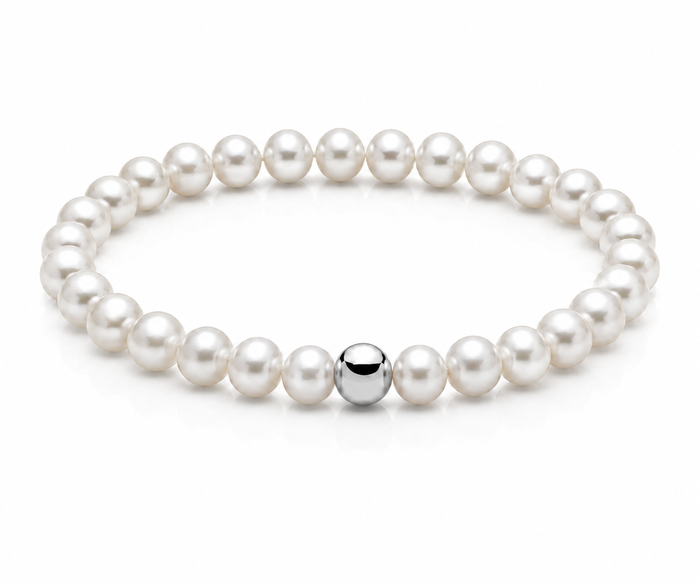 Miluna Bracciale di Perle Oriente in Argento 925 PBR3034