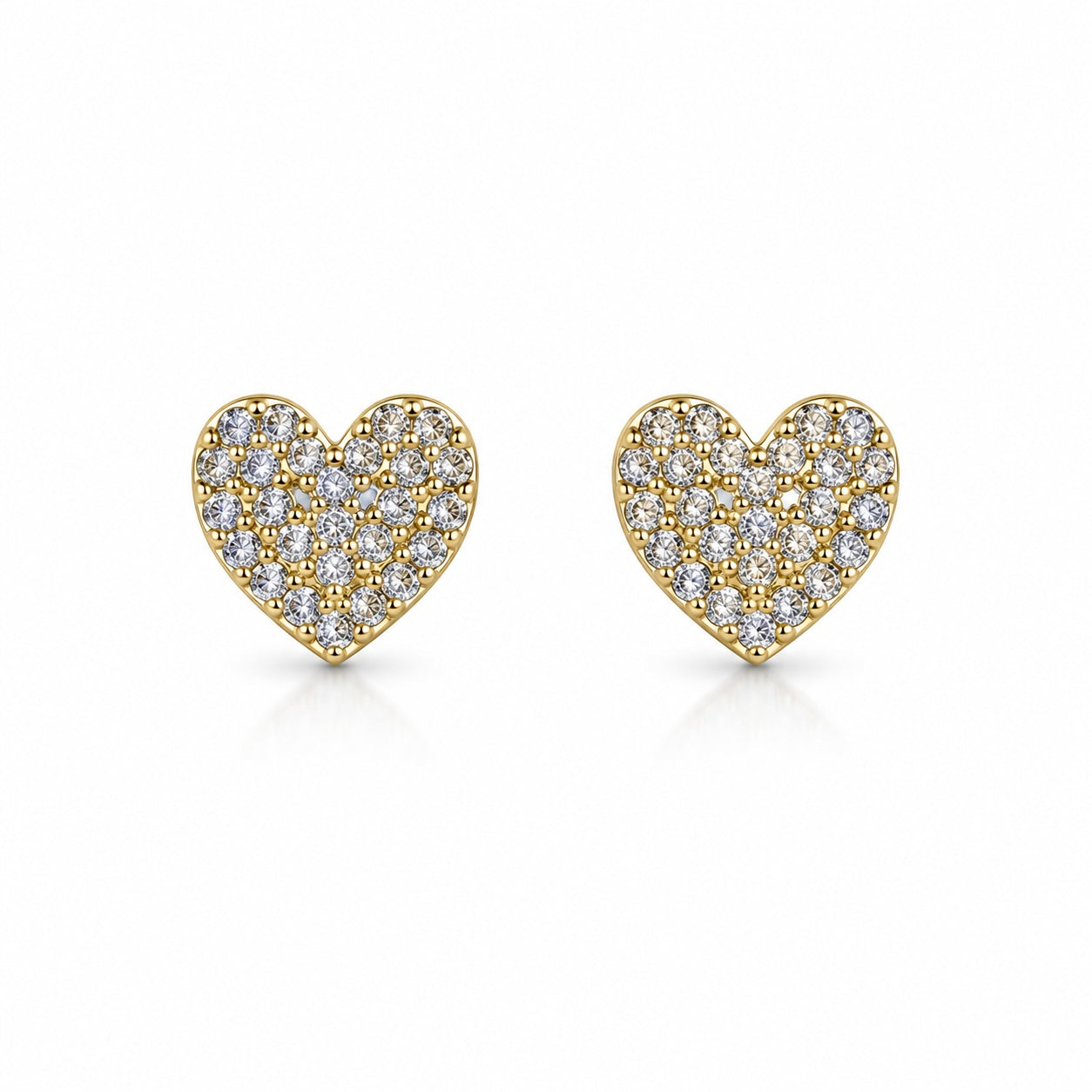 Orecchini Cuore In Oro Giallo 18K GROR22