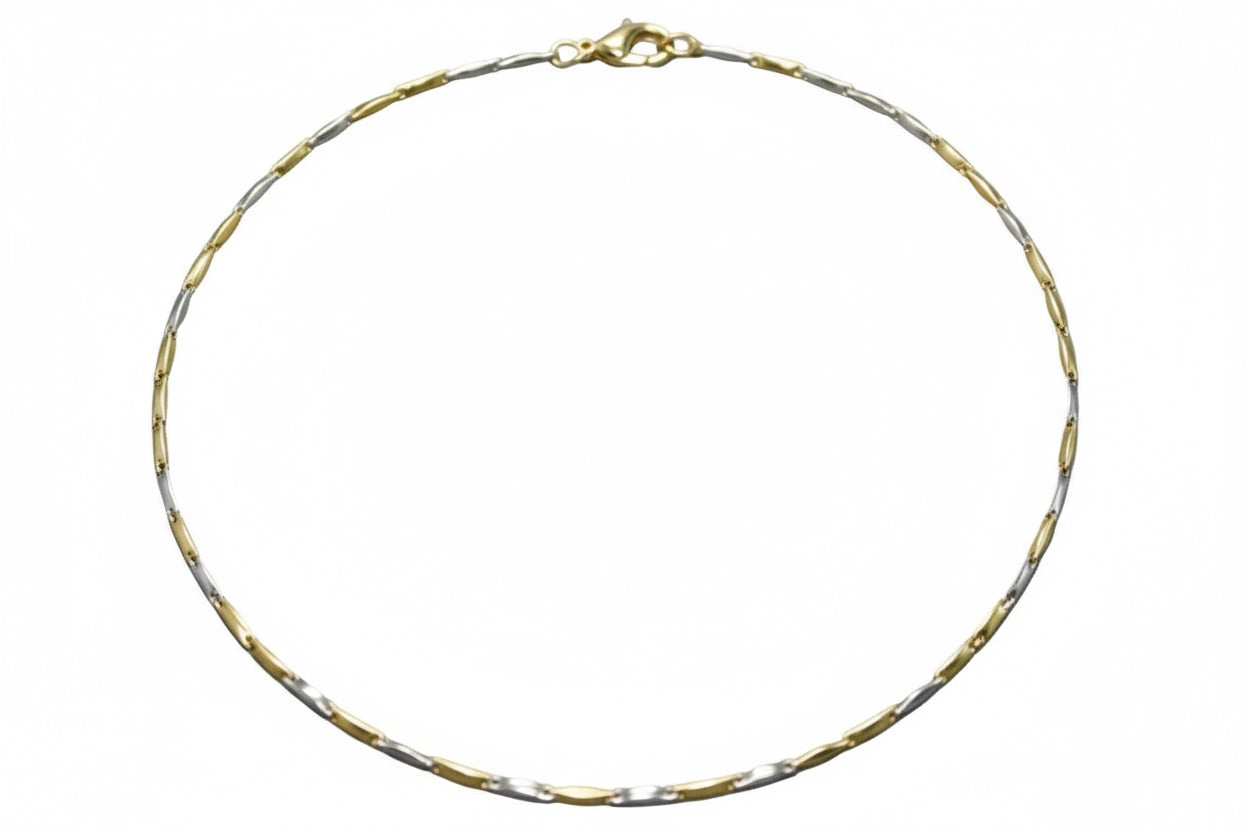 Collana Bi-Colore in Oro 18K