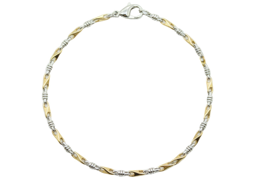 Bracciale bi-colore in oro 18k