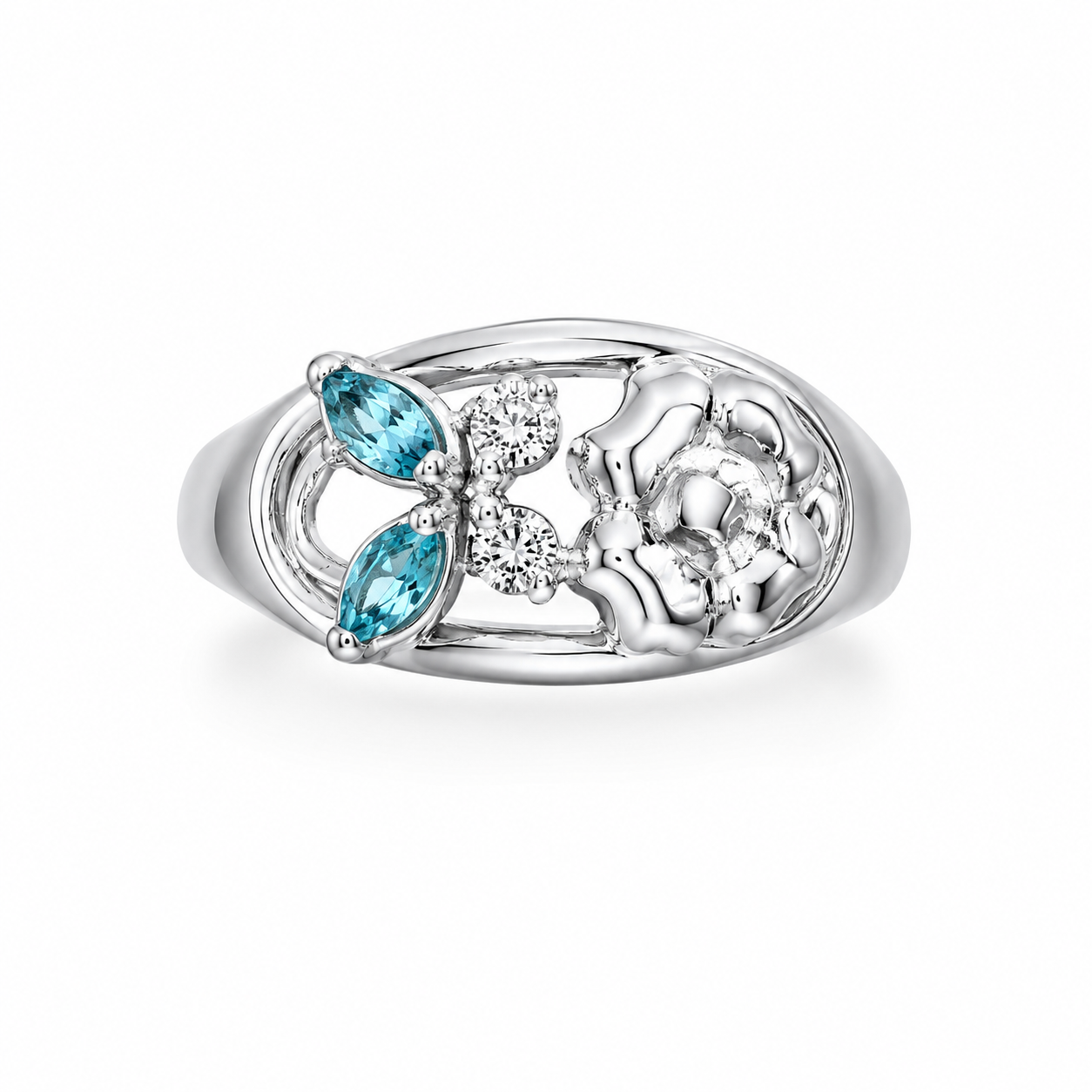 Anello in Oro Bianco 18K GRAB21