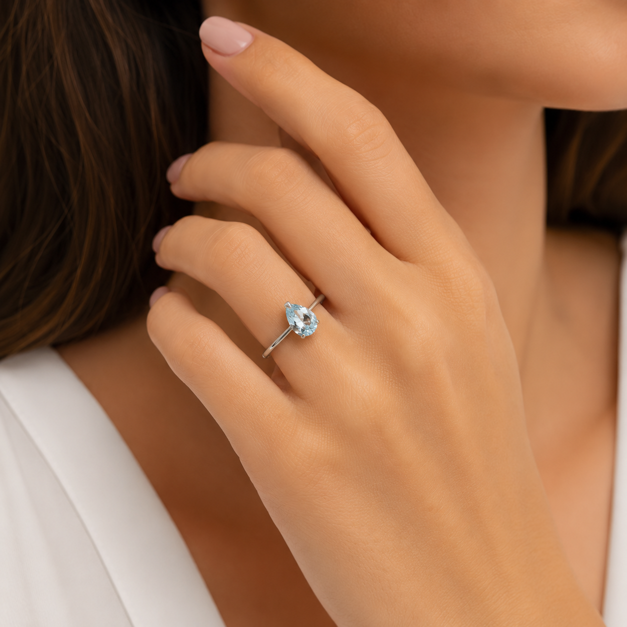 Anello in Oro Bianco 18k