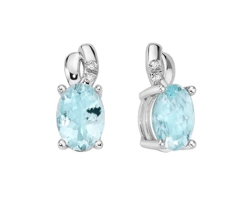 Miluna Orecchini Acquamarina e Diamanti ERD2659