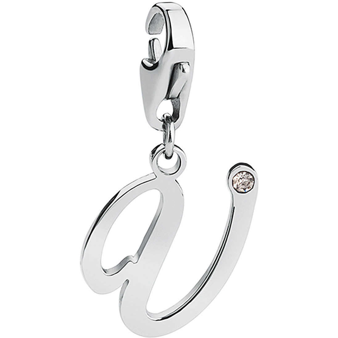 S’Agapõ Charm Happy Lettera V SHA200