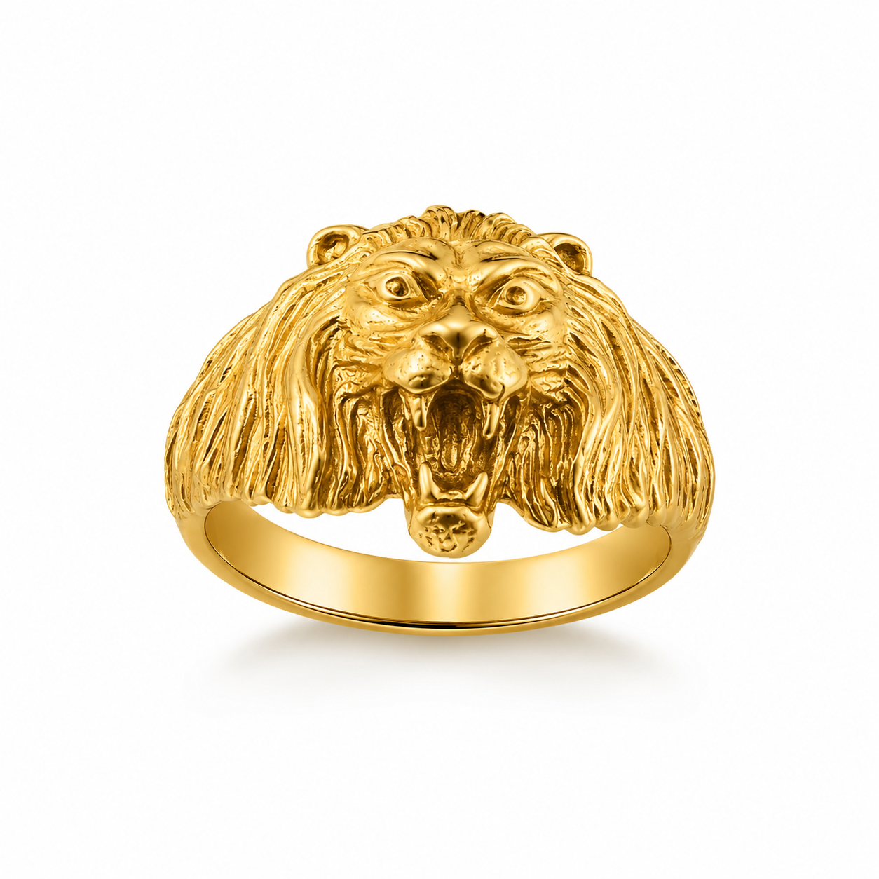 Anello Leone in Oro Giallo 18k