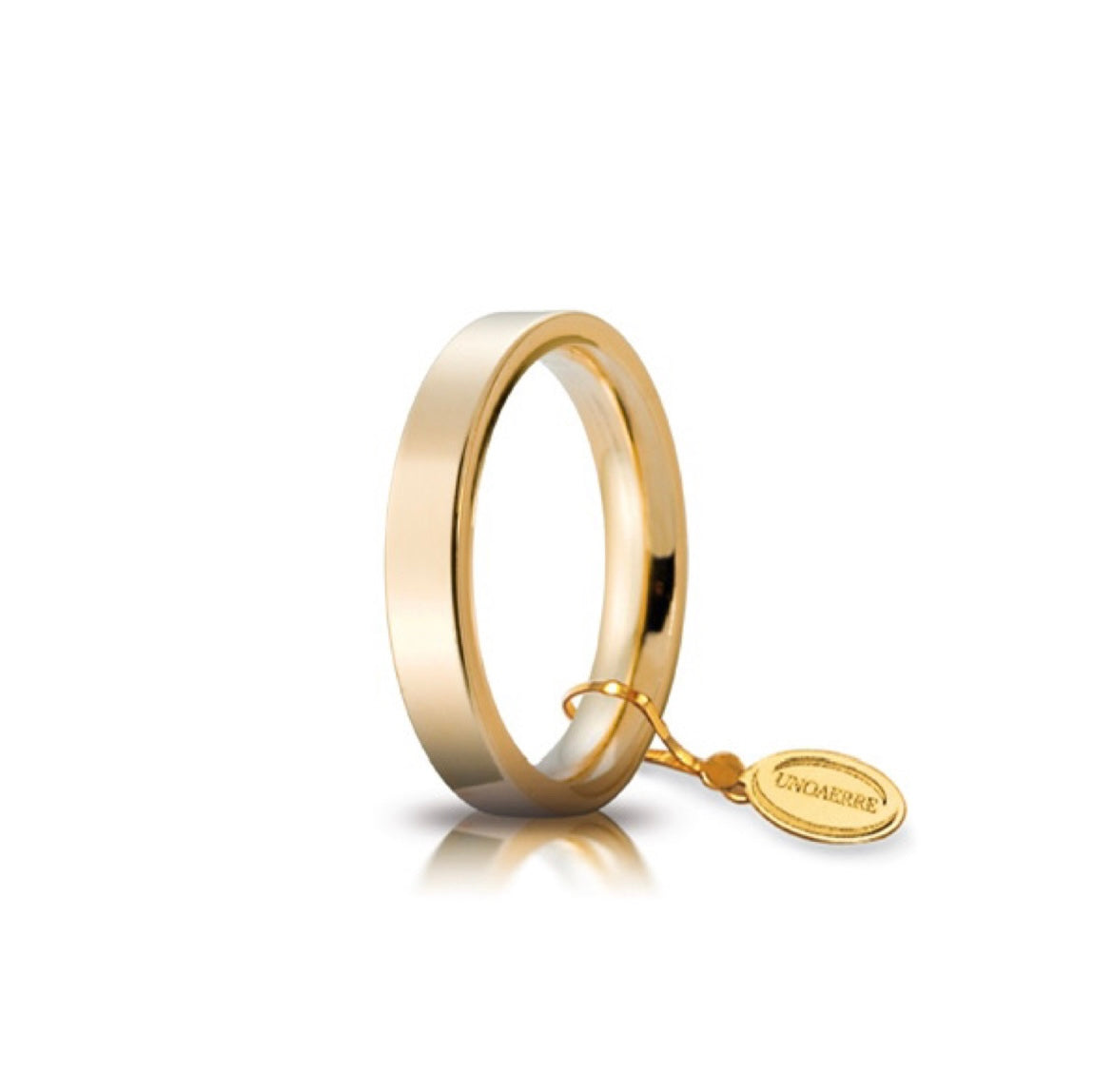 Fede Cerchi di Luce mm. 3,5 in Oro Giallo 750