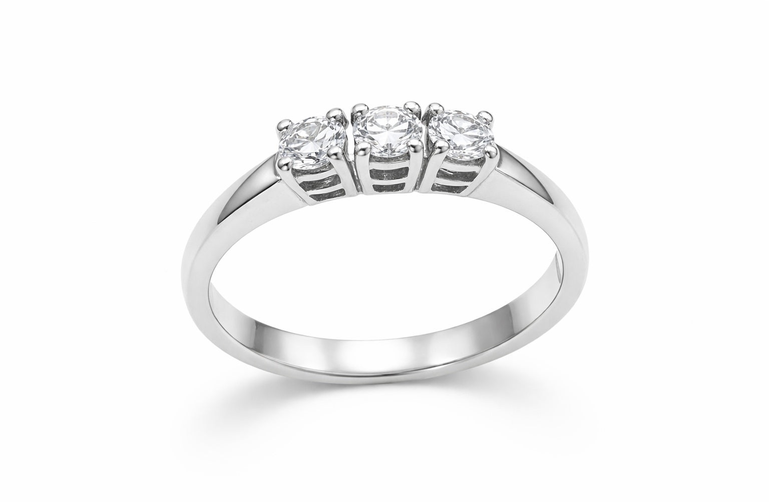 GR Anello Trilogy in Oro e Diamanti