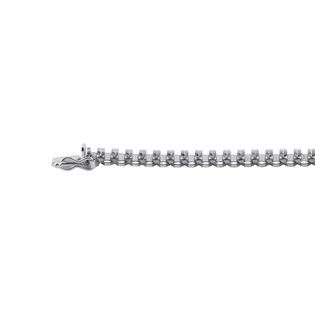 Collana Tennis Tornita con Griffe Triangolari